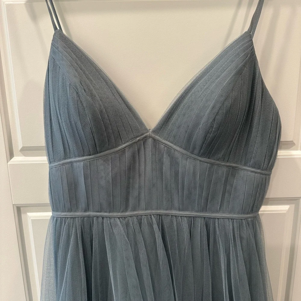 Jenny Yoo Mayan Blue Soft Tulle - Picture 5 of 12